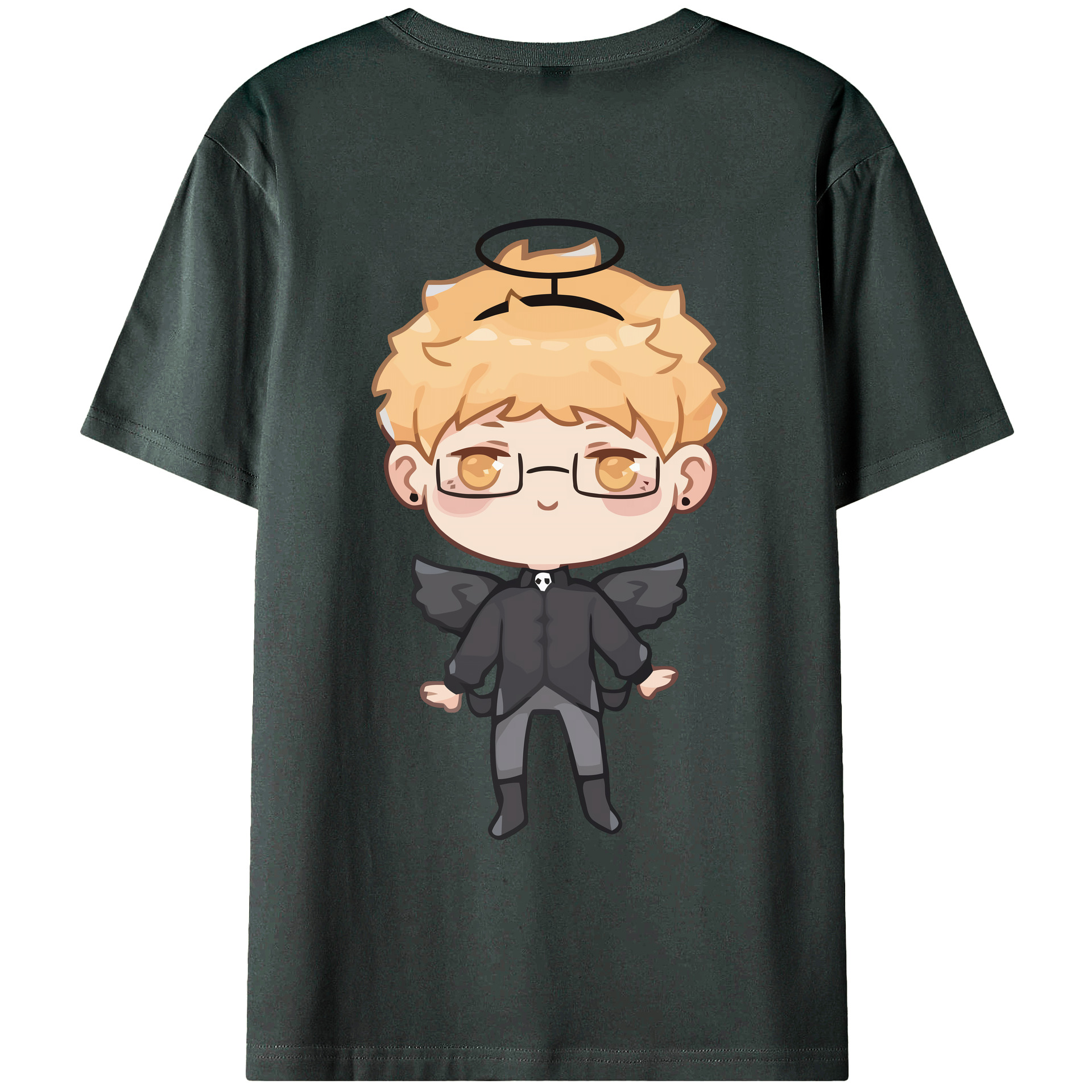 （画像用） ハイキュー!! Haikyu!! 綿100％ メンズ半袖Tシャツ（バックプリント） 通気性